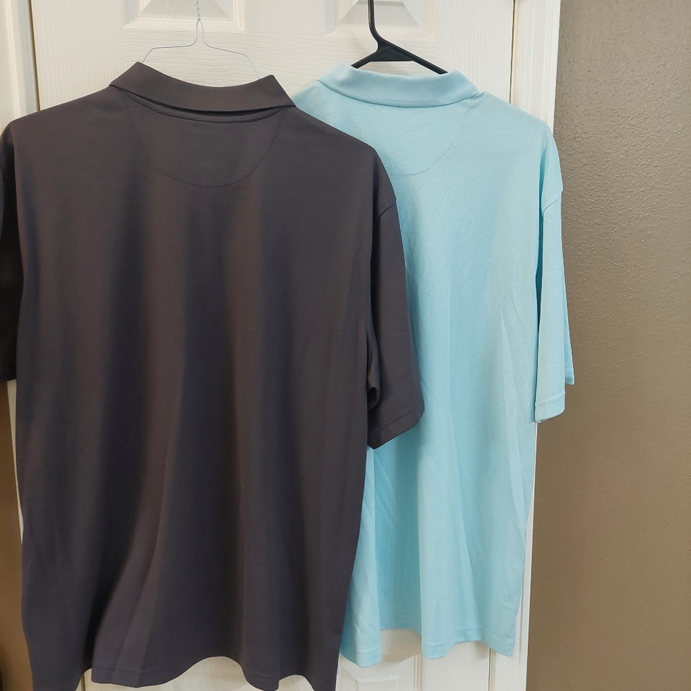 2 used men's pullover shirt.